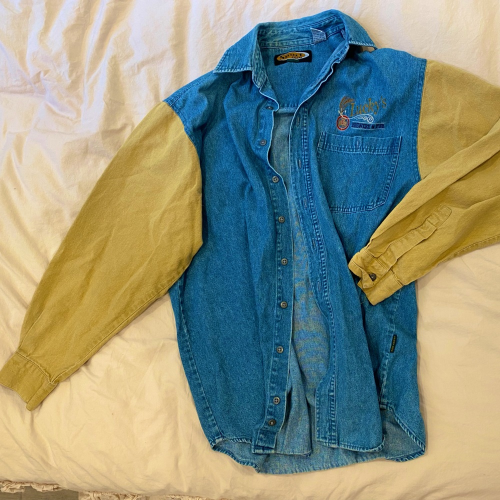Vintage Lucky’s Brewery & Pub Jean Jacket